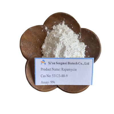 Matériau immunosuppresseur Cas 53123-88-9 Pureté 99% Poudre de rapamycine